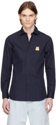 Moschino Navy Patch Shirt