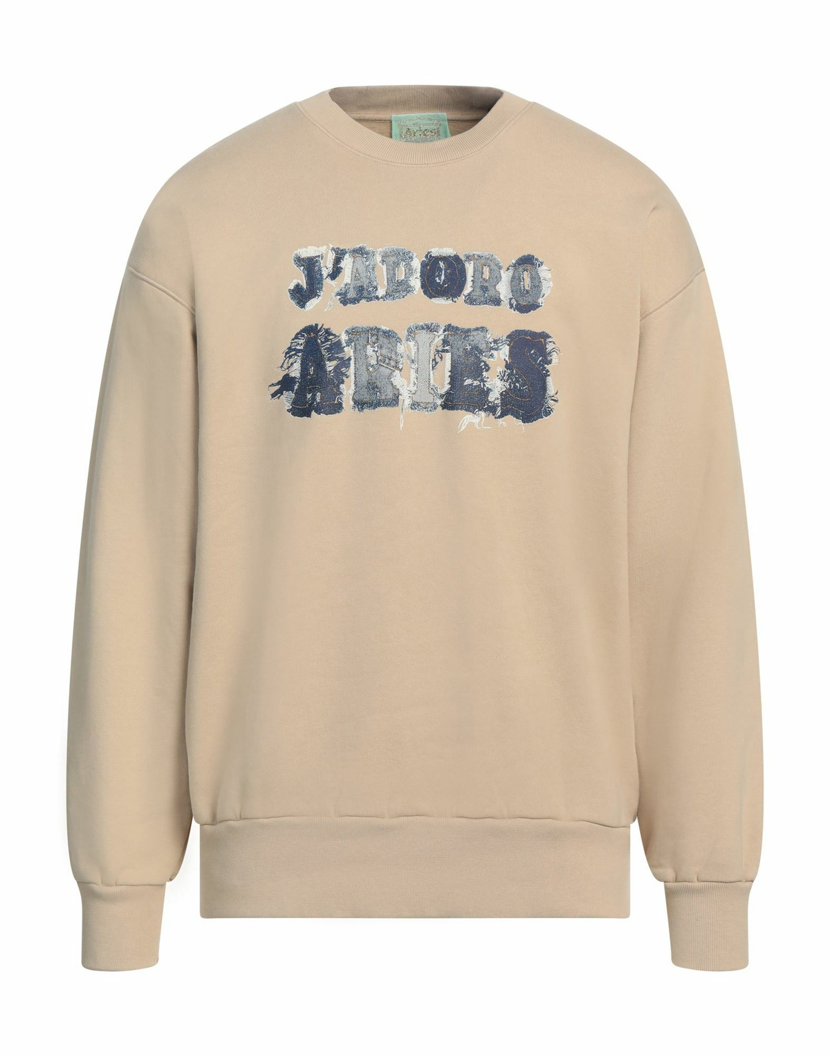 Aries Mens Sweatshirt in Beige
