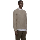 Schnaydermans Khaki Mohair and Wool Seamless Rib Sweater