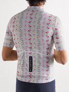 Café du Cycliste - Floriane Printed Mesh-Panelled Recycled Cycling Jersey - White