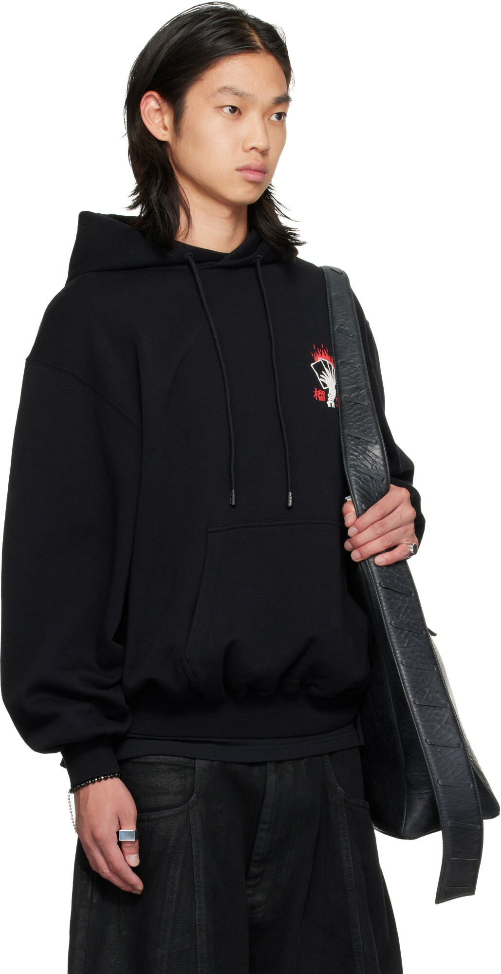 LU'U DAN Black Aftermath Hoodie