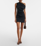 Staud Phare ruched cotton poplin minidress