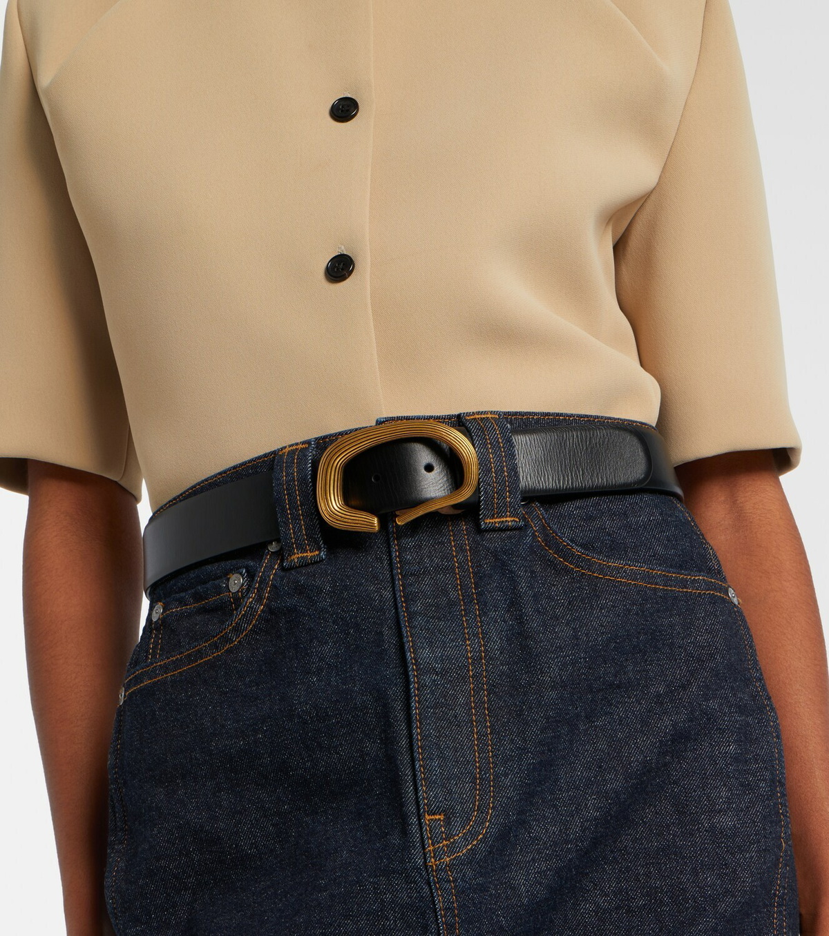 Khaite Churro leather belt