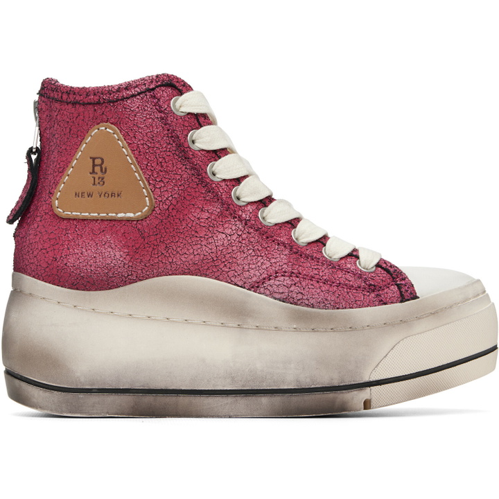 Photo: R13 Pink Kurt High Top Sneakers