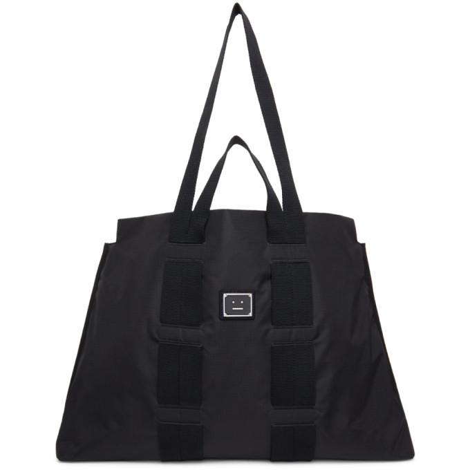 Acne studios arvid plaque face tote bag sale