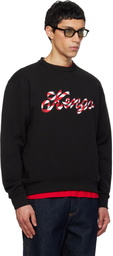 Kenzo Black Kenzo Paris 'KENZO Winter Holidays' Embroidered Sweatshirt