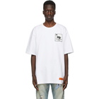 Heron Preston White and Blue Herons Halo T-Shirt