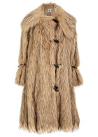 BY Malene Birger Graca Panelled Faux fur Coat Beige