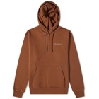 Jacquemus Men's Logo Popover Hoody in Brown