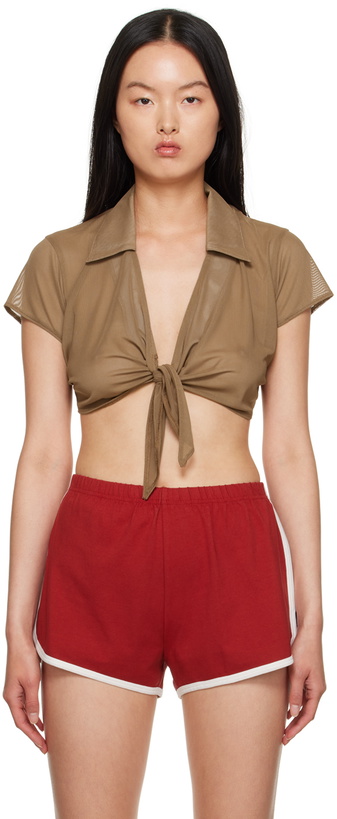 Photo: Saturdays NYC Brown Jillian Shirt
