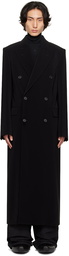 Balenciaga Black Double-Breasted Coat