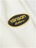 Cherry Los Angeles - Vanson Tapered Logo-Print Appliquéd Cotton-Jersey Sweatpants - White