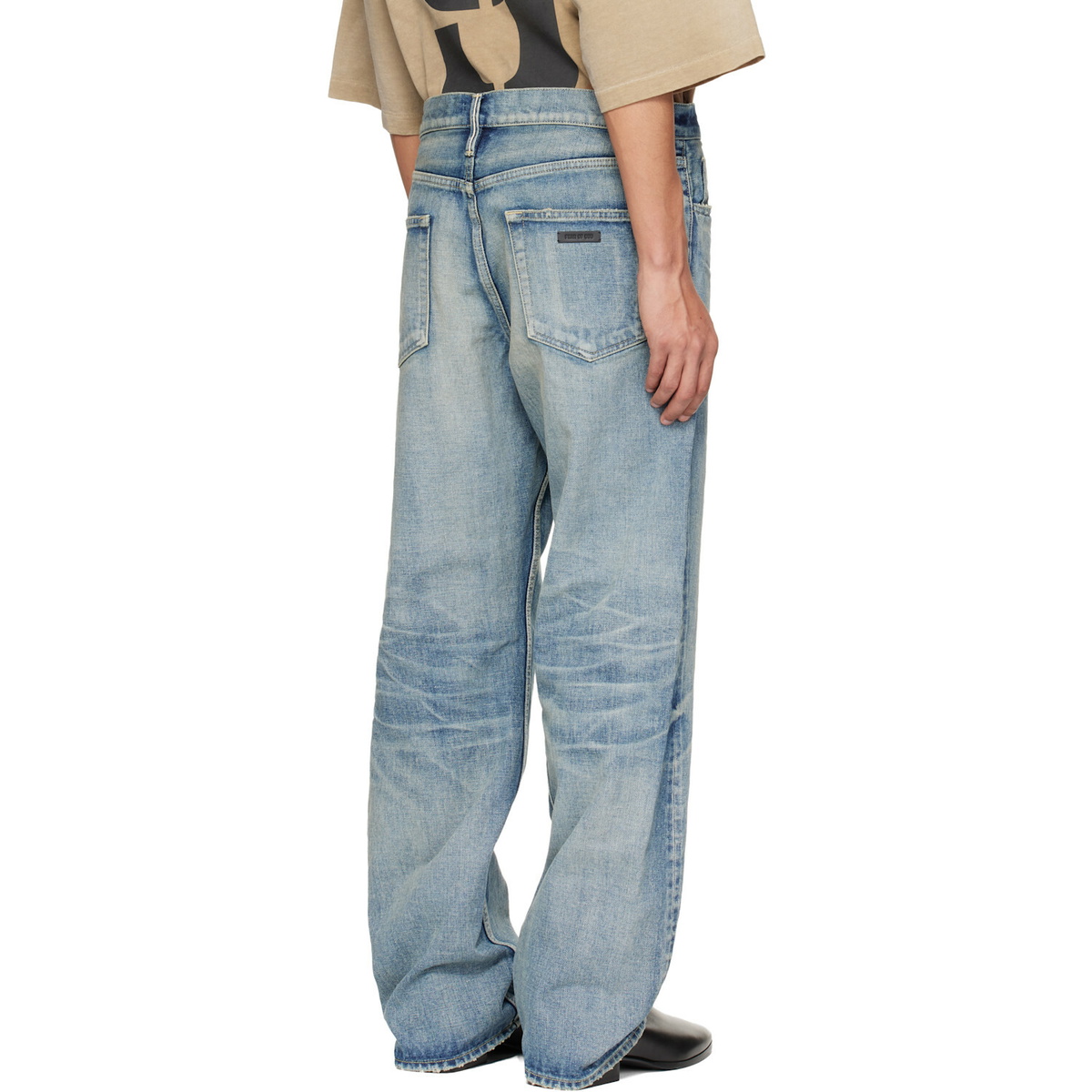Fear of God Blue Straight 5 Pocket Jeans
