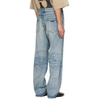 Fear of God Blue Straight 5 Pocket Jeans