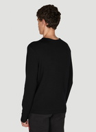 Logo Patch Sweater in Black