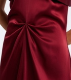 Altuzarra Alix gathered satin maxi dress