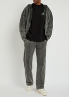 Represent Initial Embroidered Cotton Sweatpants Grey