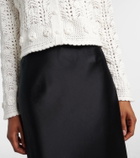 Rixo Kyra open-knit cotton cardigan