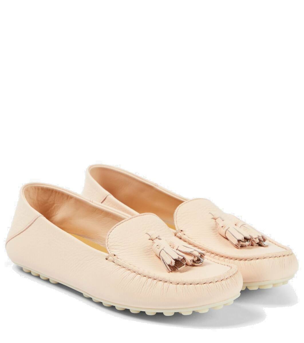 Loro Piana Dot Sole leather moccasins Loro Piana