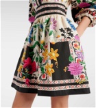 La DoubleJ Margherita floral cotton minidress
