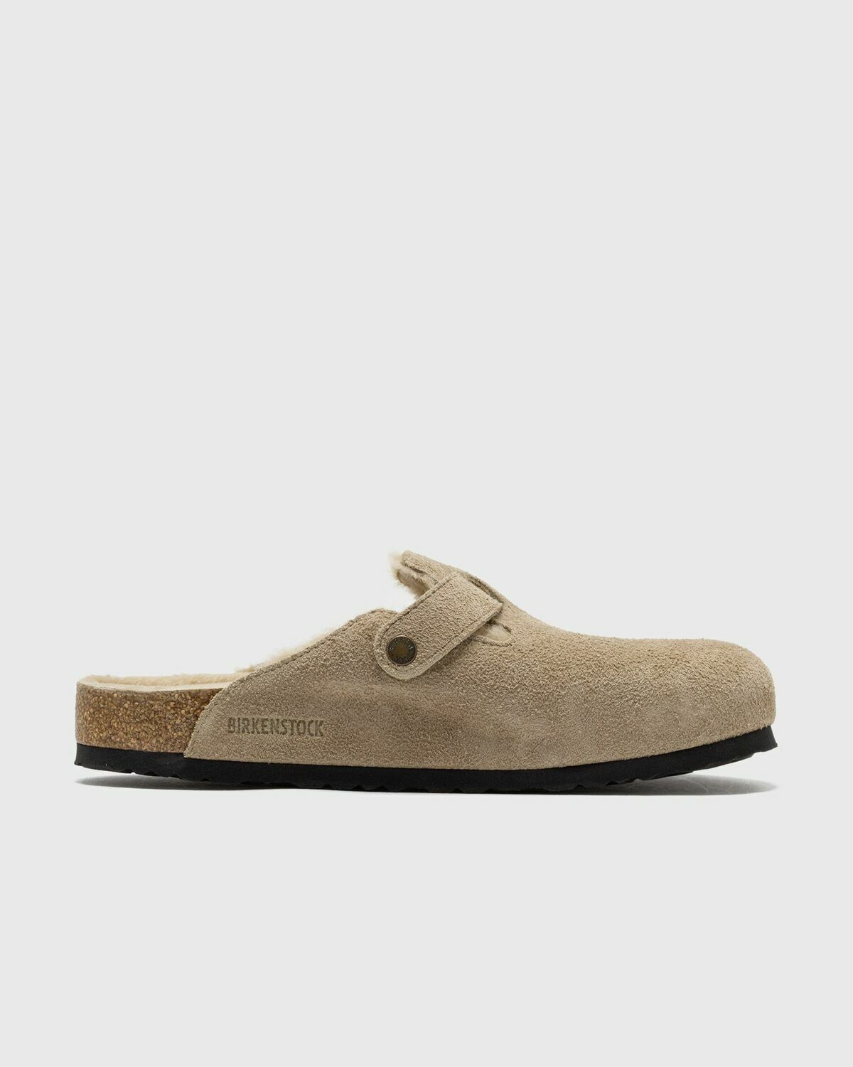 Birkenstock Unisex Suede Boston Sandals Brown