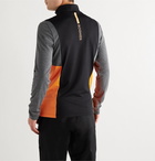 Bogner - Camilo Slim-Fit Logo-Print Colour-Block Stretch-Jersey Half-Zip Ski Base Layer - Black