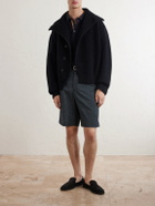 Paul Smith - Checked Wool-Blend Seersucker Shorts - Gray