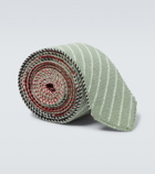 Thom Browne Striped wool knit tie