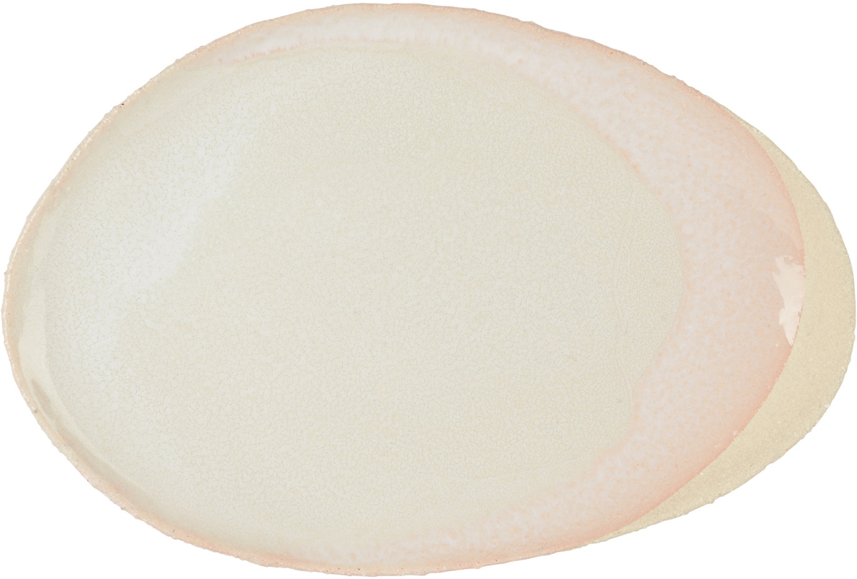 Jars Céramistes Pink L Wabi Oval Plate