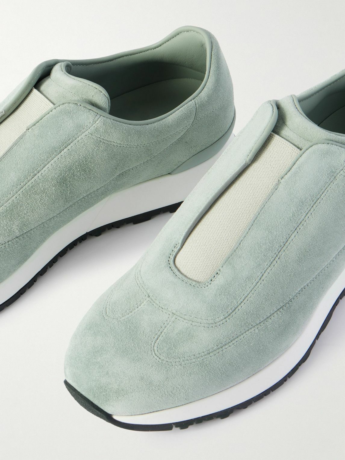 John Lobb - Lift Suede Slip-On Sneakers - Green