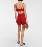 Alanui - Ribbed-knit alpaca-blend shorts