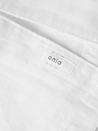 Onia - Camp-Collar Linen Pyjama Shirt - White