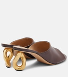JW Anderson Stitch leather mules