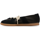 Maison Margiela Black Replica Soft Laced Ballerina Flats
