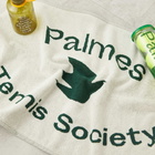 Palmes Men's Wet Tennis Towel — Medium in Off-White/Green