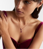 Suzanne Kalan One Of A Kind 18kt rose gold pendant necklace with sapphire and diamonds