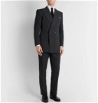 Maximilian Mogg - Slim-Fit Cotton-Seersucker Suit Trousers - Black