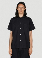 Tekla - Classic Short Sleeve Pyjama Shirt in Black