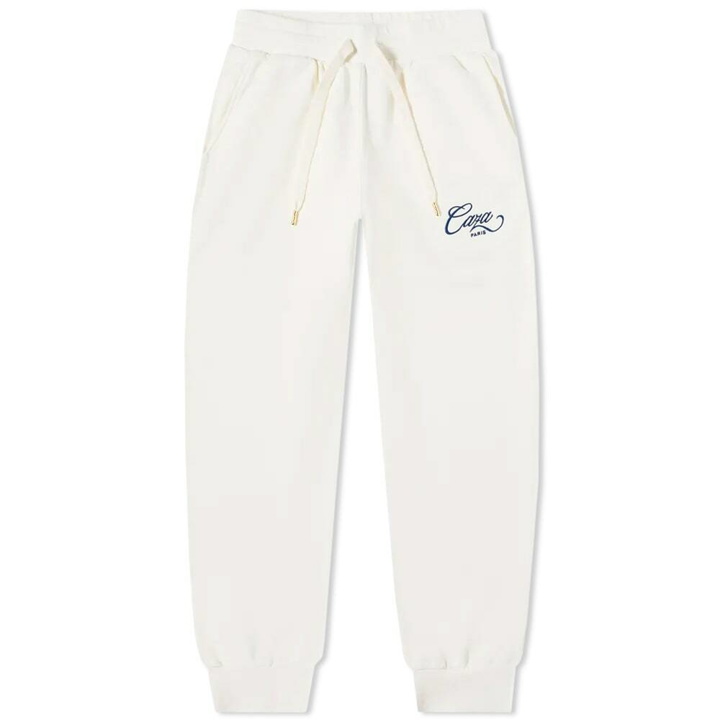 Photo: Casablanca Men's Caza Embroidered Sweat Pant in Off White