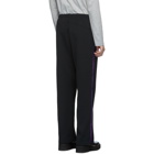 Needles Black Smooth Side Line Trousers