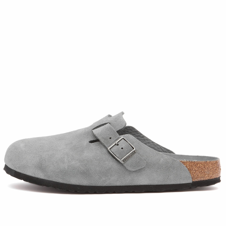 Photo: Birkenstock Men's Boston SFB Clog - Basalt Grey