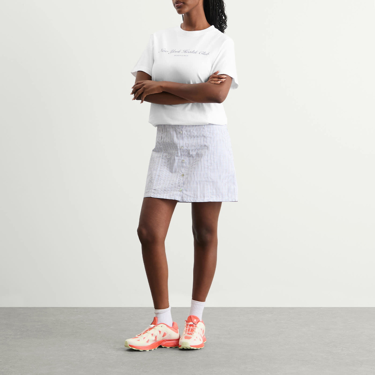 Sporty & Rich Women's NY Health Club T-Shirt in White