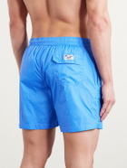 Hartford - Straight-Leg Mid-Length Recycled Swim Shorts - Blue