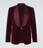 Dolce&Gabbana Cotton-blend velvet tuxedo jacket