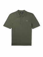 A.P.C. - Ollie Logo-Embroidered Cotton Polo Shirt - Green