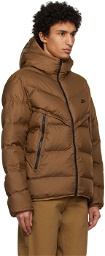 Nike Brown Quilted Puffer Jacket