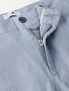 NN07 - Karl 1196 Tapered Linen Chinos - Blue