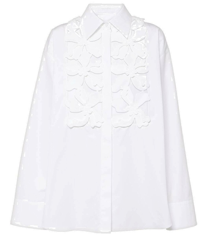 Photo: Valentino Embroidered cotton poplin shirt