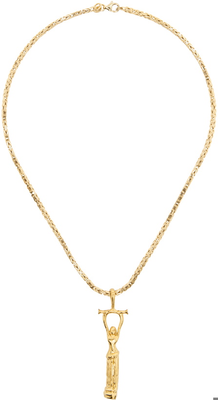 Photo: Alighieri SSENSE Exclusive Gold 'The Immortal Wanderlust Wrap' Necklace