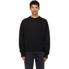 Jil Sander Black Cotton Terry Crew-Neck Sweatshirt